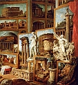 PANNINI GIOVANNI PAOLO (1691-1765) - Lalerie de vues de la rome antique